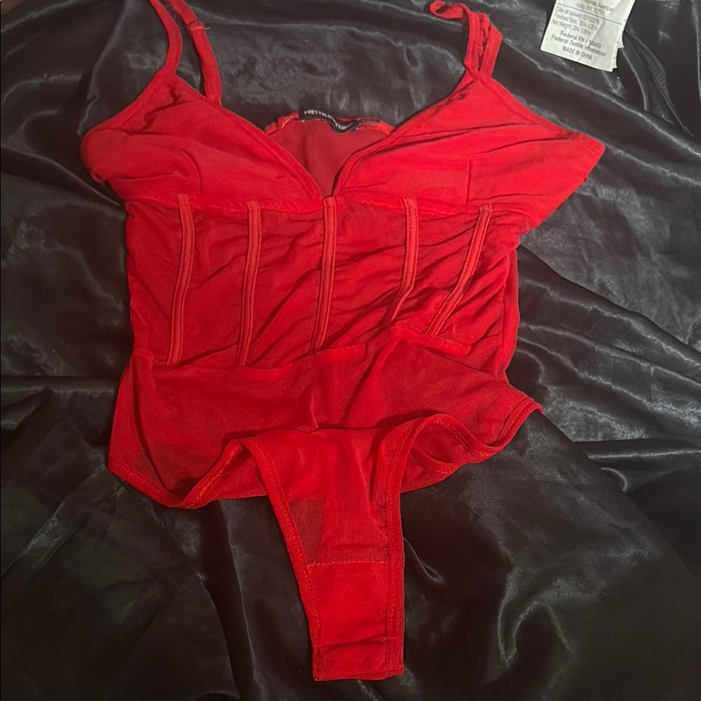 Red Women's Intimate Bodysuit